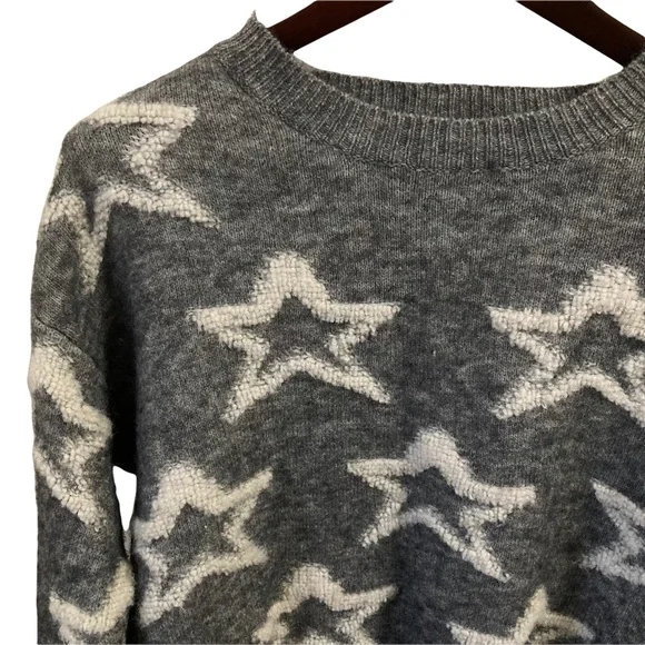 Nubby Stars Crop Sweater S - Picture 2 of 7